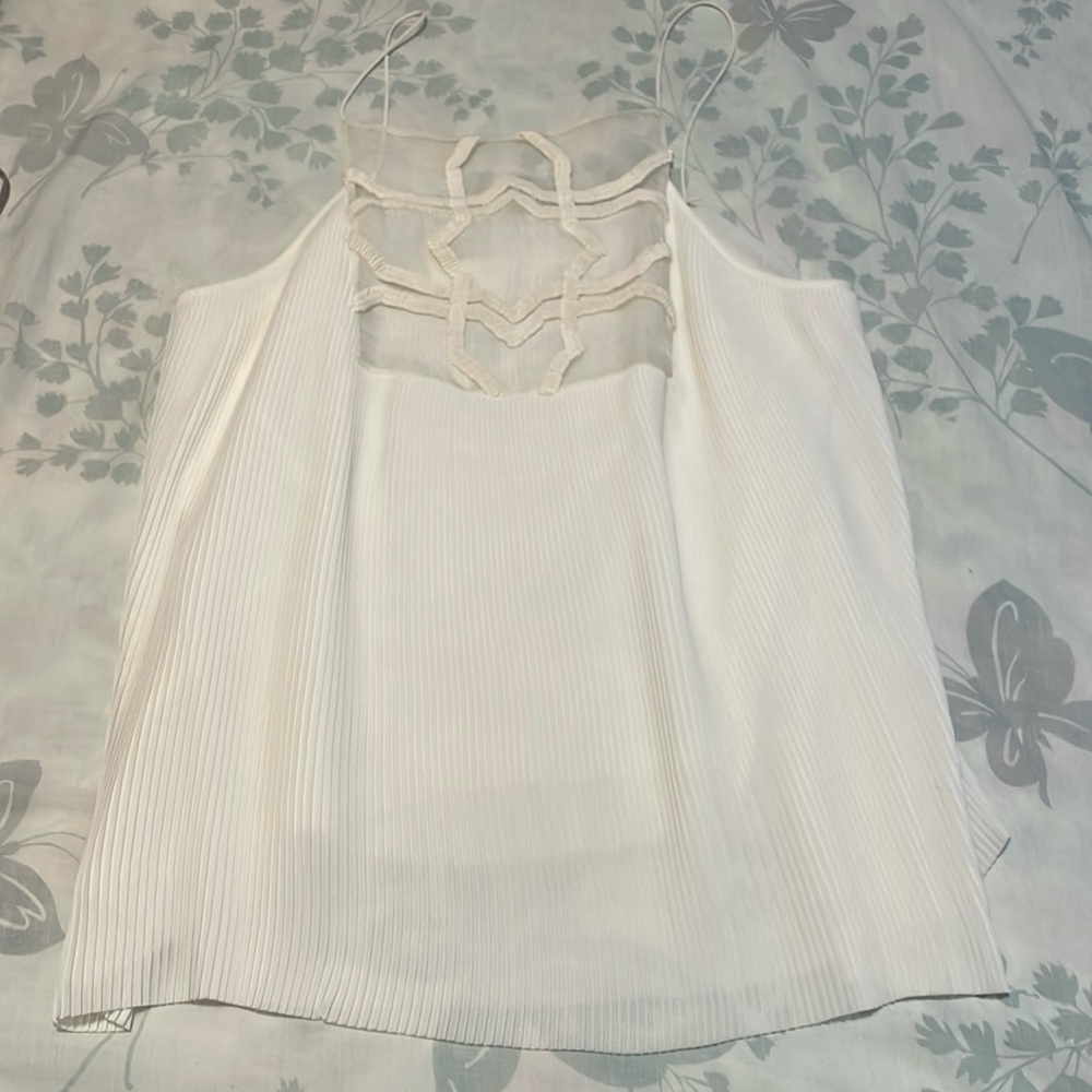 club monaco white strap cami